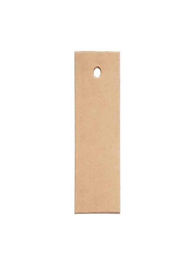 TOWNBUS Small Craft Paper Tags for Gifts, Product Packaging pre-Tied with Jute Rope D4 (100 nos) - Image 2